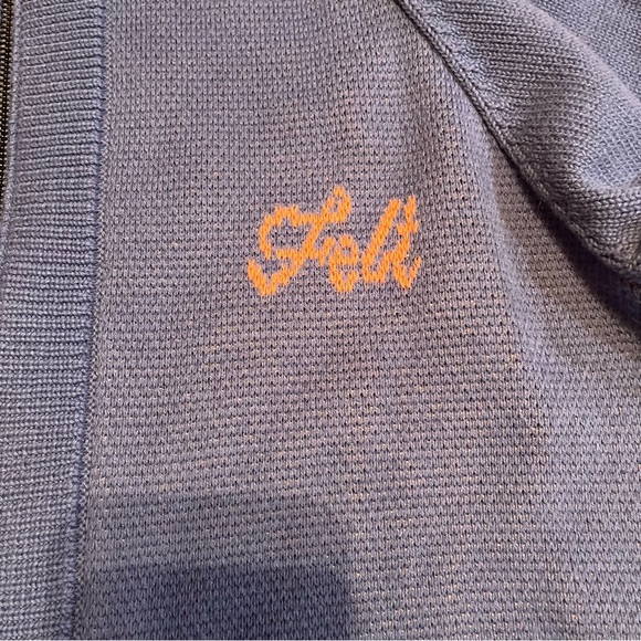 FELT Web Knit Zip Sweater Size L - Picture 7 of 16
